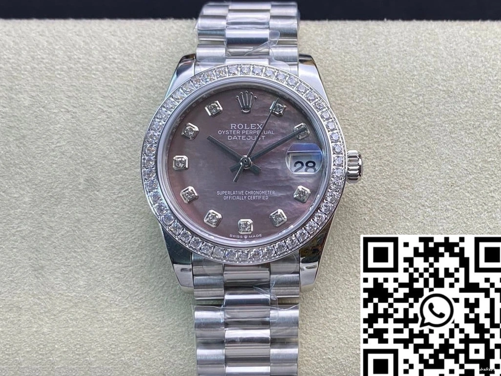 31MM Rolex Factory Datejust M178384-0019 EW Diamond-set Dial 0719
